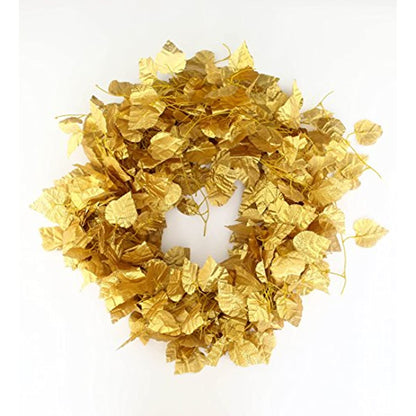 Bulk 12Pcs Artificial Golden Grape Vine Ivy Hanging Garland Plants Wholesale