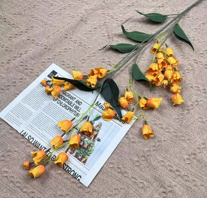 Bulk 39" Lily of The Valley Hanging Orchid Long Stem Silk Artificial Flowers Wholesale