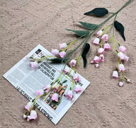 Bulk 39" Lily of The Valley Hanging Orchid Long Stem Silk Artificial Flowers Wholesale