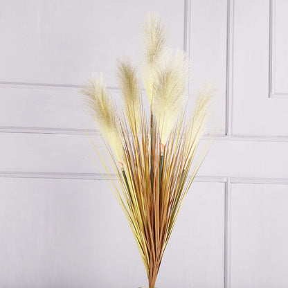 Bulk 33" Artificial Grass Plant Faux Reed Grass Fake Shrubs Outdoor Plant Pampas Wholesale