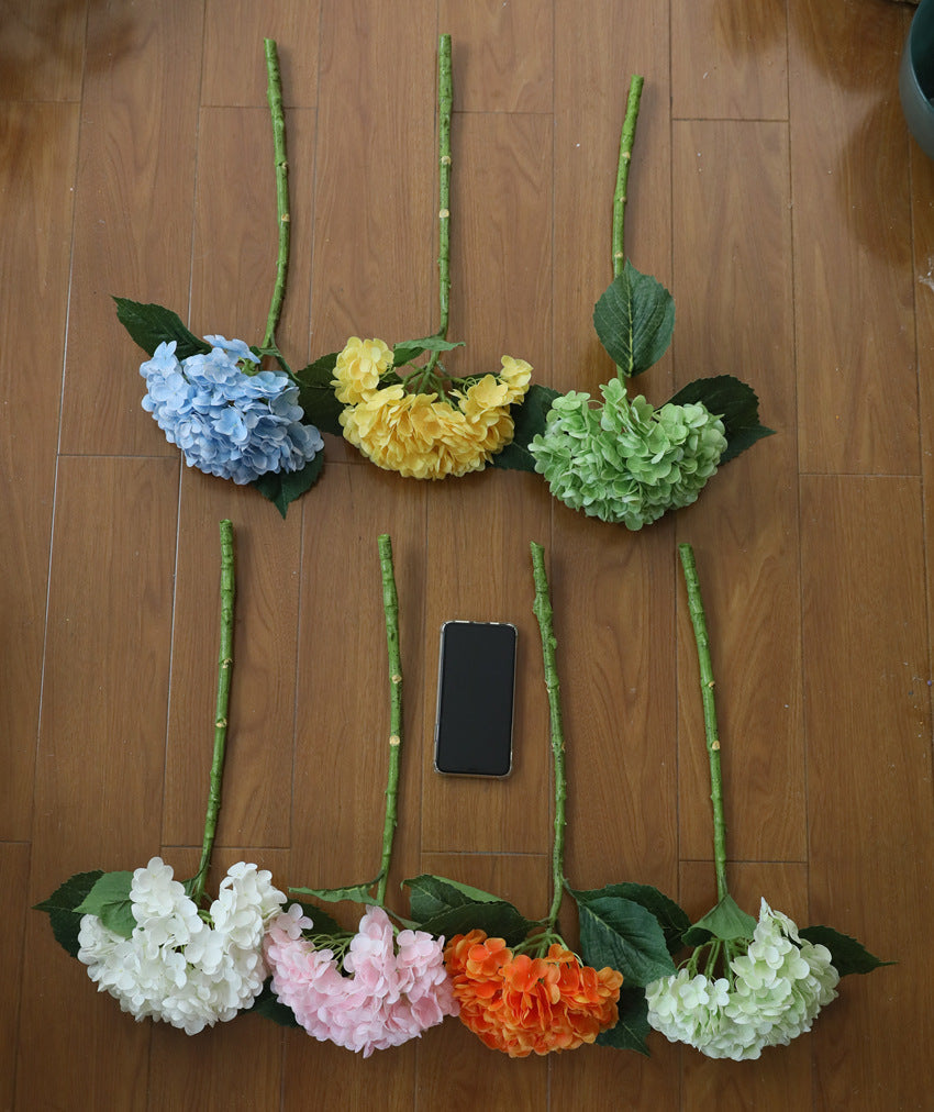 Bulk 19" Artificial Hydrangea Stem Real Touch Flowers Wholesale