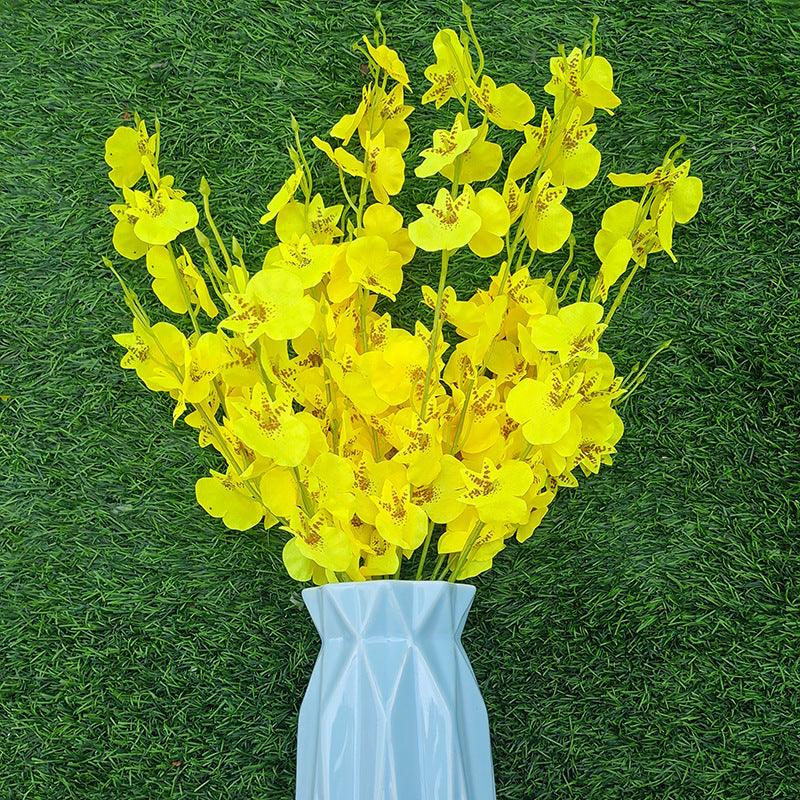 1 Branch Artificial Flowers Dancing Lady Orchids - Artificialmerch