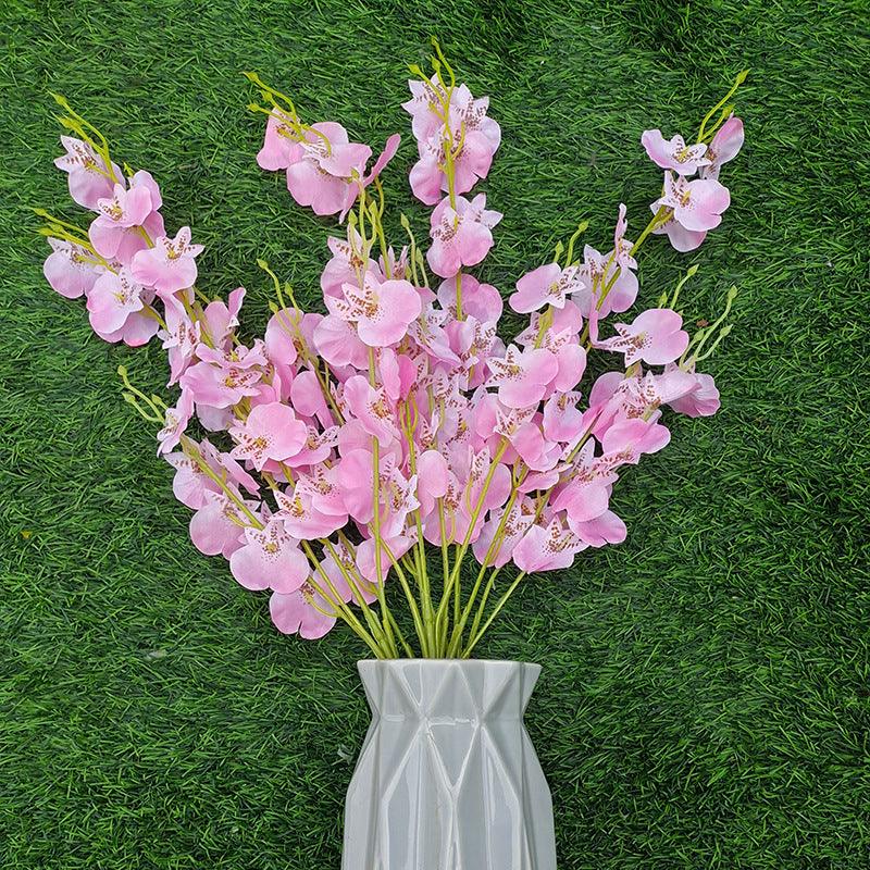 1 Branch Artificial Flowers Dancing Lady Orchids - Artificialmerch