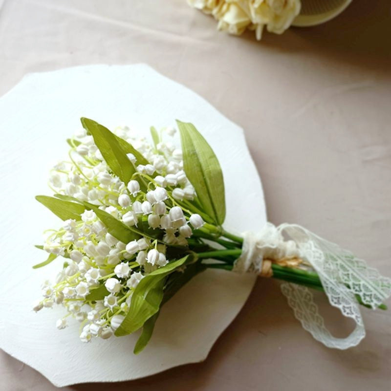 Bulk 13" Lily of The Valley Stems Artificial Flowers Table Centerpiece Wholesale