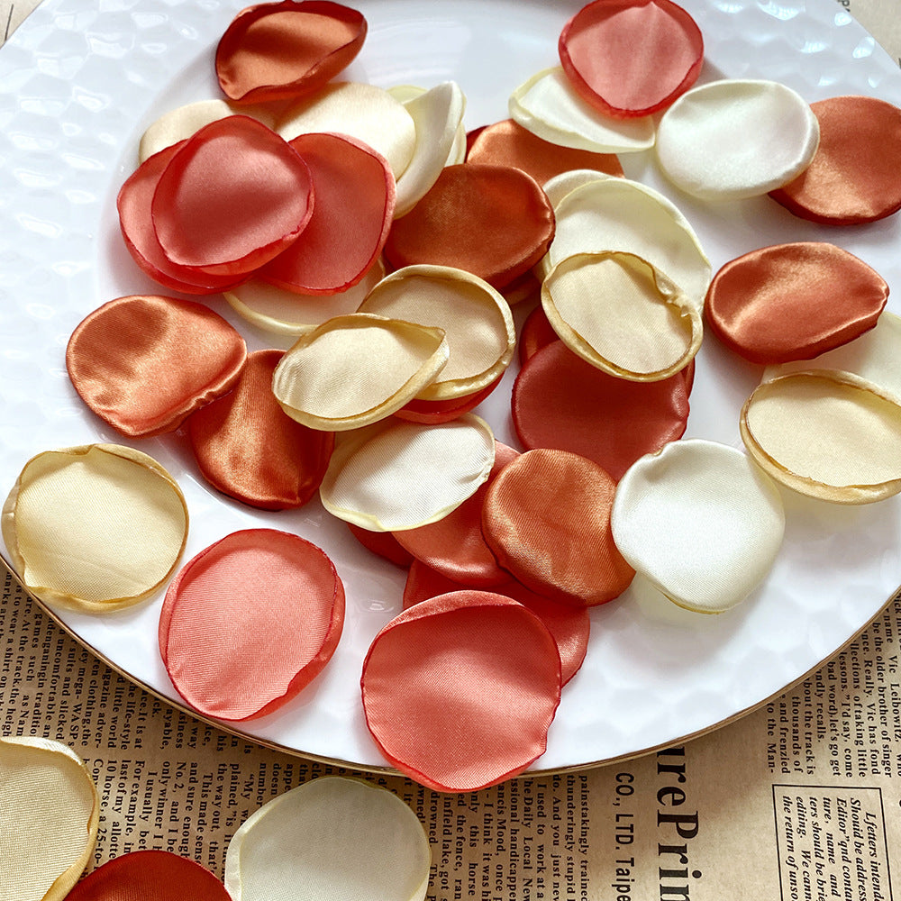 Bulk 200Pcs Silk Rose Flower Petals for Wedding Girl Basket Table Centerpieces Wholesale