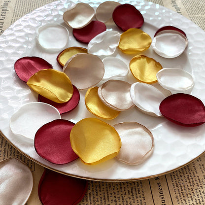 Bulk 200Pcs Silk Rose Flower Petals for Wedding Girl Basket Table Centerpieces Wholesale