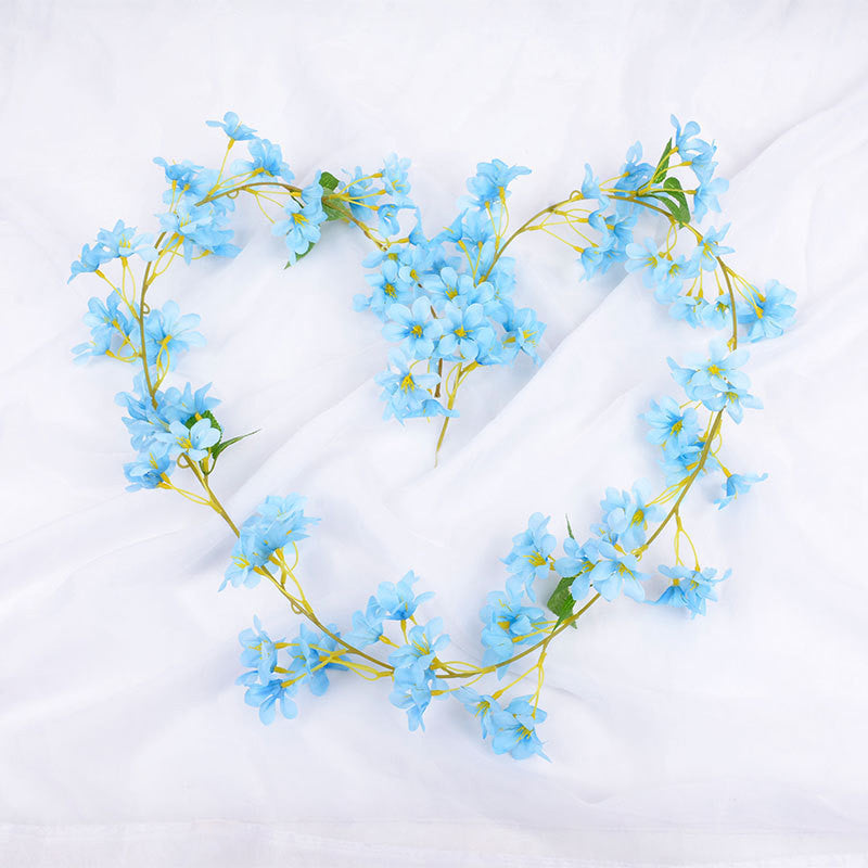 Commercial Venue Artificial Cherry Blossom Garland, 70.9" L, 135-Flower Cascading Vine