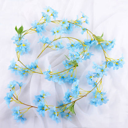 Commercial Venue Artificial Cherry Blossom Garland, 70.9" L, 135-Flower Cascading Vine