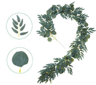 Bulk 6.5FT Artificial Eucalyptus Garland Greenery Hanging Vines for Wedding Table Runner Backdrop Party Centerpiece Wholesale
