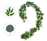 Bulk 6.5FT Artificial Eucalyptus Garland Greenery Hanging Vines for Wedding Table Runner Backdrop Party Centerpiece Wholesale