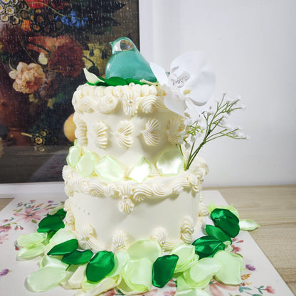 Bulk 600PCS Mixed Green Cream Silk Rose Flower Petals for Proposal Wedding Centerpieces Reception Table/Walk Decorations Wholesale