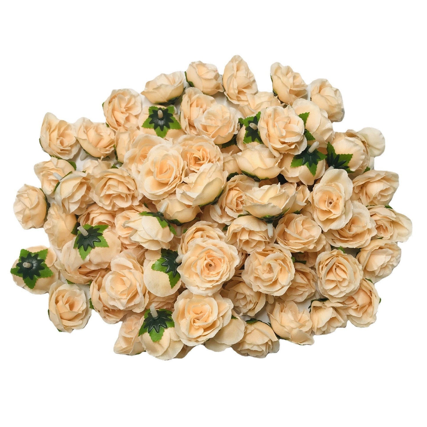 Bulk 50Pcs Tiny Roses Artificial Flowers Roses Flower Heads for DIY Crafts Wedding Centerpieces Bridal Shower Party Home Decor Wholesale