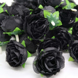 Bulk 50Pcs Tiny Roses Artificial Flowers Roses Flower Heads for DIY Crafts Wedding Centerpieces Bridal Shower Party Home Decor Wholesale