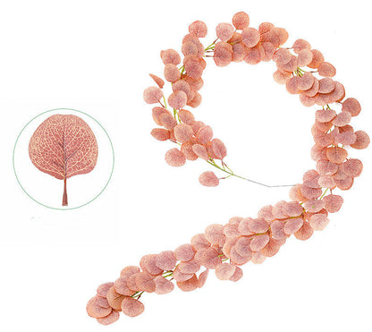 Bulk 6.5FT Artificial Eucalyptus Garland Greenery Hanging Vines for Wedding Table Runner Backdrop Party Centerpiece Wholesale