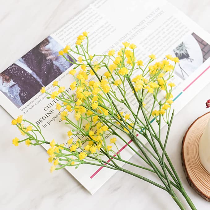 Bulk 20" 15 PCS Gypsophila Baby's Breath Stems Perfect Filler Flowers for Wedding Bouquets Centerpieces Boutonnieres and Floral Arrangements Wholesale