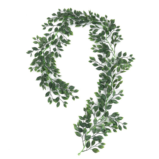 Bulk 70 Inch Artificial Banyan Leaves Garland UV Resistant Wholesale