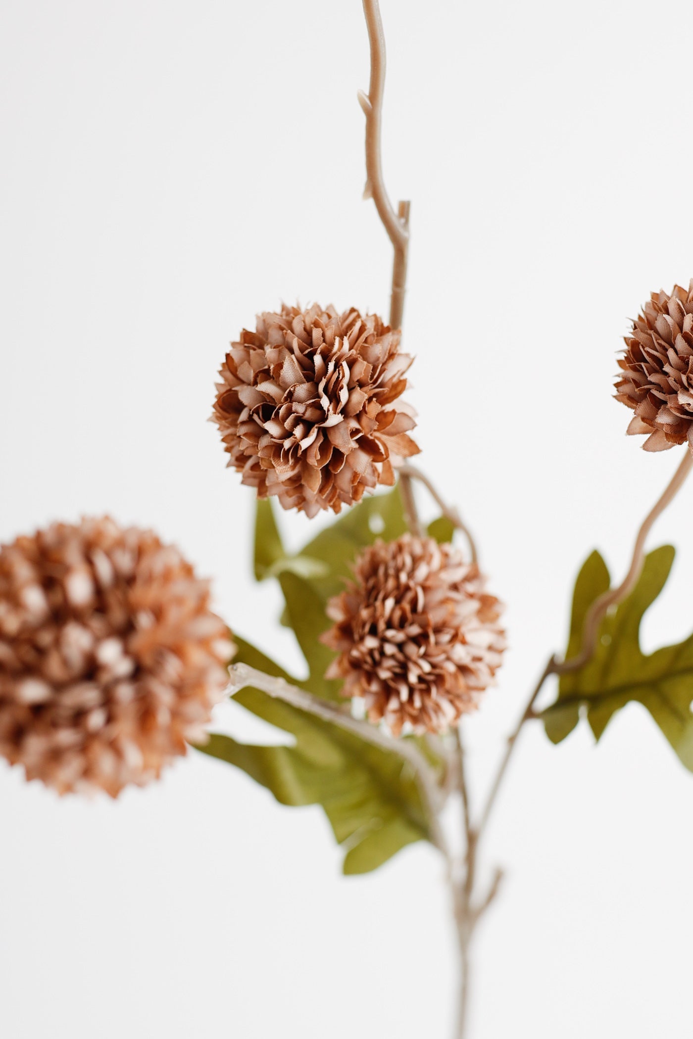 Bulk 20" Artificial Dandelions Chrysanthemums Fall Floral Pompon Mum Stems Silk Artificial Fall Flowers Wholesale