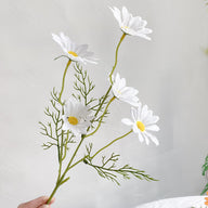 10-Pack Artificial Chamomile Daisy Stems, 20.5 in Faux Floral Bunches for Venue Styling