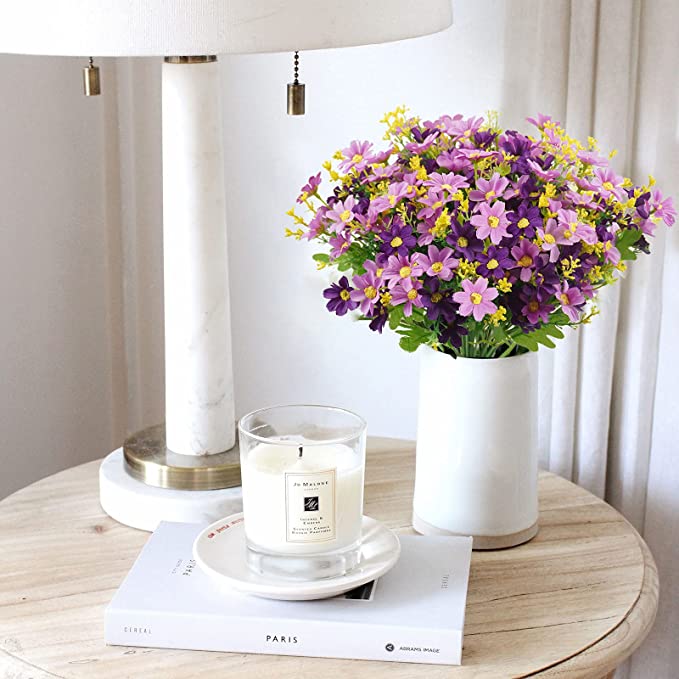 Bulk Daisy Bush Shrubs Silk Flowers for DIY Hanging Plants Outdoors and Indoors Decoration Wholesale