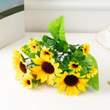 Bulk Artificial Sunflower Flower Stems Sunflower Centerpieces Arrangements Wholesale