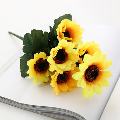Bulk Artificial Sunflower Flower Stems Sunflower Centerpieces Arrangements Wholesale