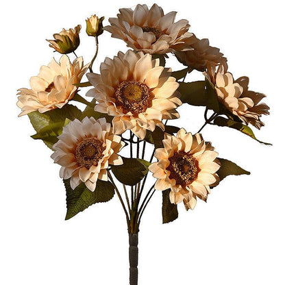 1 Bundle Artificial Flowers Fake Sunflowers Bouquet with Stem - Artificialmerch