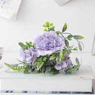 1 Bush 10 Inch Artificial Flowers Peony with Buds Bouquet - Artificialmerch