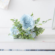 1 Bush 10 Inch Artificial Flowers Peony with Buds Bouquet - Artificialmerch