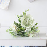 1 Bush 10 Inch Artificial Flowers Peony with Buds Bouquet - Artificialmerch