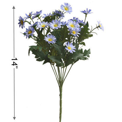 Bulk 14" Wildflowers Daisy Bush Artificial Flowers Wholesale