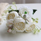 Bulk 12" Fake Peony Bouquet Artificial Flowers for Wedding Party Centerpieces Wholesale