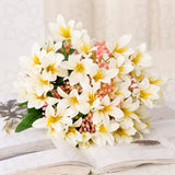 Bulk 12" Artificial Silk Flowers Lily Bush Floral Arrangements Decor Wholesale