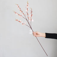 Floral Decor Artificial Dancing Orchid Stems, 37 in Real-Touch Faux Phalaenopsis for Venue Styling