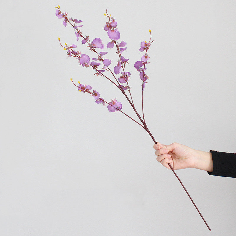 Floral Decor Artificial Dancing Orchid Stems, 37 in Real-Touch Faux Phalaenopsis for Venue Styling