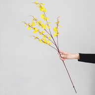 Floral Decor Artificial Dancing Orchid Stems, 37 in Real-Touch Faux Phalaenopsis for Venue Styling