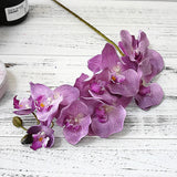 Bulk 37" Phalaenopsis Orchids Long Stem Silk Flowers for Table Centerpieces Wedding Crafts Wholesale