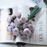 Bulk 11" Peony Bouquet Silk Flowers Realistic Artificial Fake Flowers Wholesale