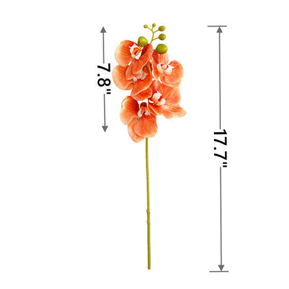 Bulk 17" Real Touch Phalaenopsis Orchid Stems Artificial Flowers for Home and Event Decor Wholesale