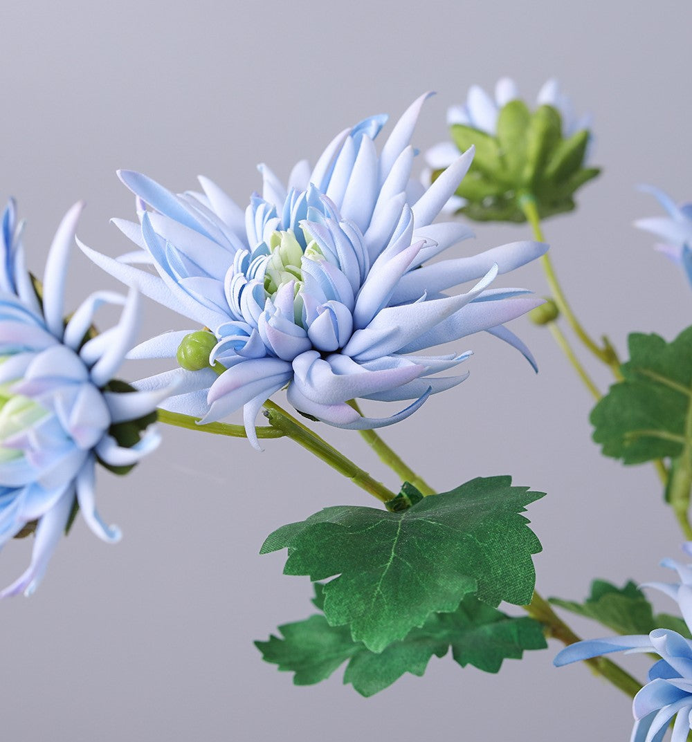 Bulk 28" Artificial Straw Mum Flower Spray Fall Country Copper Chrysanthemum Grandiflorum Stem Wholesale