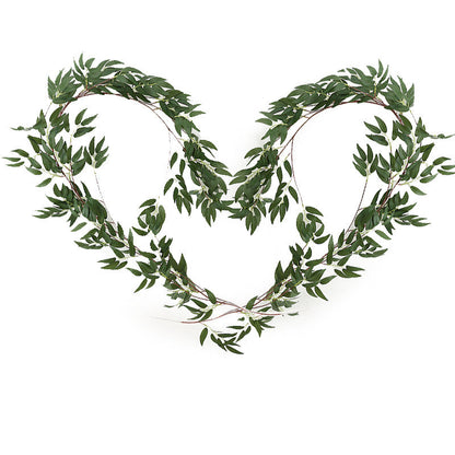 Bulk 73" Artificial Willow Rattan Eucalyptus Garland Vine Wholesale