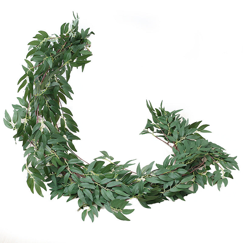 Bulk 73" Artificial Willow Rattan Eucalyptus Garland Vine Wholesale