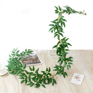 Bulk 73" Artificial Willow Rattan Eucalyptus Garland Vine Wholesale