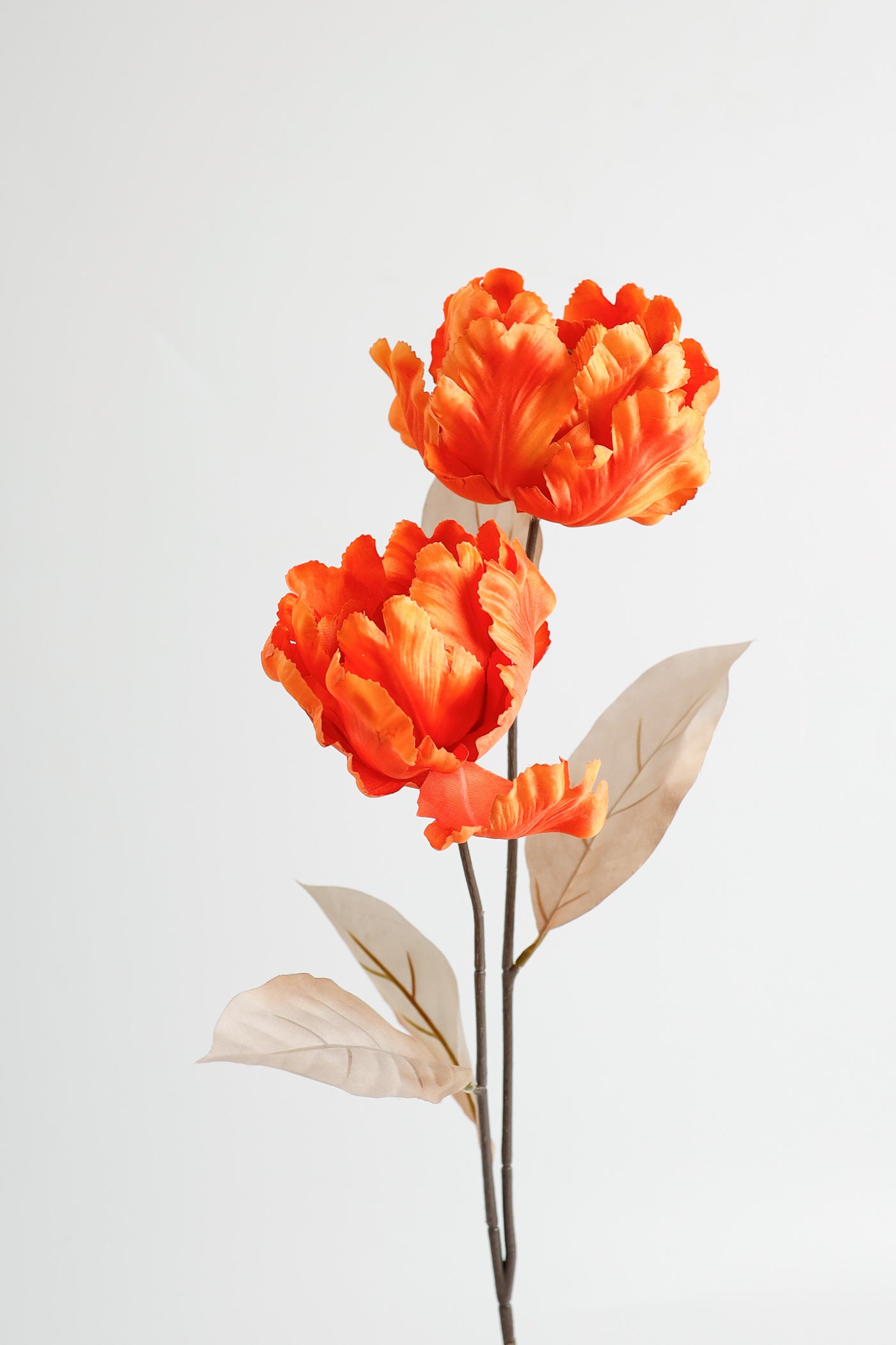 Bulk Vintage Autumn Tulips Long Stem Spray Silk Fall Flowers Artificial Flowers Centerpiece Wholesale