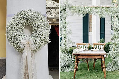 Wedding Baby's Breath Artificial Flowers 23.6" Real Touch for Garlands & Greenery Decor