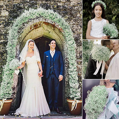 Wedding Baby's Breath Artificial Flowers 23.6" Real Touch for Garlands & Greenery Decor