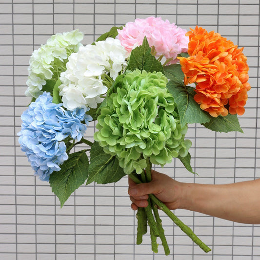 Bulk 20" Hydrangea Stem Real Touch Flowers Artificial Flower Arrangements Wholesale
