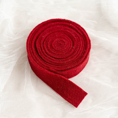 Bulk Christmas Wool Felt Ribbon for DIY Crafts Gifts Bow Christmas Tree Ribbon Wholesale