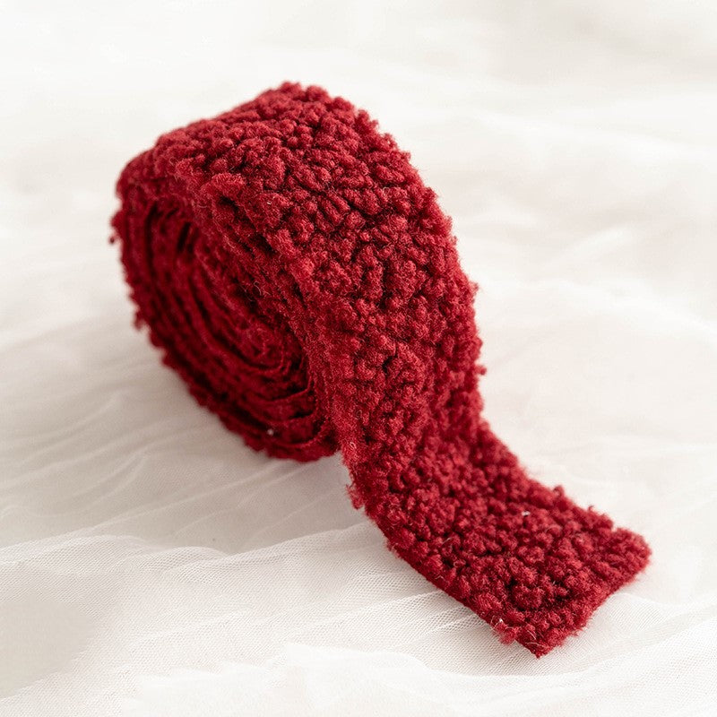 Bulk Christmas Wool Felt Ribbon for DIY Crafts Gifts Bow Christmas Tree Ribbon Wholesale