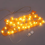 Bulk Light Up Merry Christmas LED Letter Lights Sign For Wedding Holiday Party Tabletop Decor Wholesale