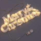 Bulk Light Up Merry Christmas LED Letter Lights Sign For Wedding Holiday Party Tabletop Decor Wholesale